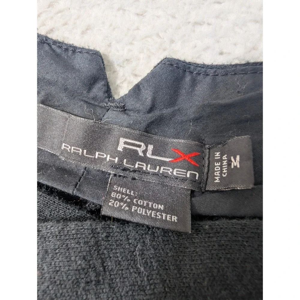 RLX Ralph Lauren Pants Mens‎ M Black 33/34 Knit Cotton Blend Trousers